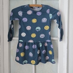 Smiley World Navy Emoji Dress 4T